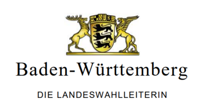 Baden-Württemberg / Die Landeswahlleiterin (Logo Pressemitteilung)